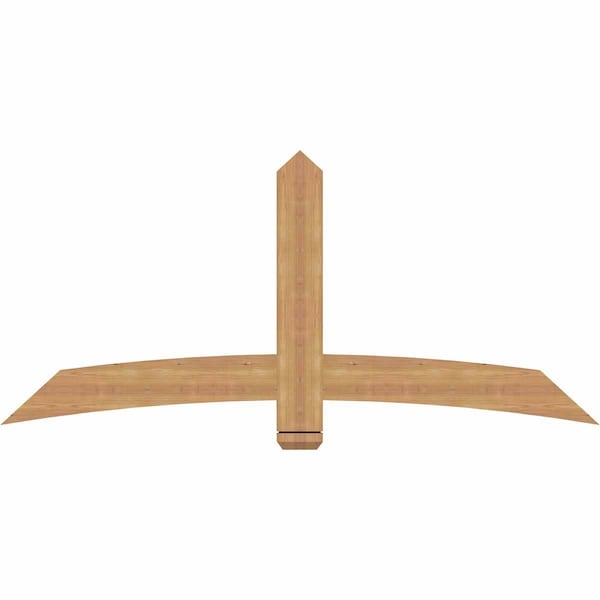 Ekena Millwork Bellingham Timber Gable Bracket, Western Red Cedar, 72"W x 33"H x 1 1/2"D x 5 1/2"F, 11/12 Pitch GBW072X33X0206BEL00SWR - main